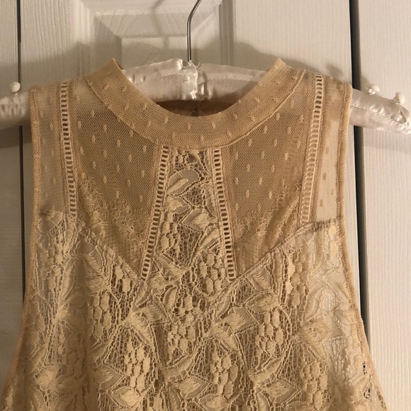 Ivory women's Free People sleeveless top - Picture 2 of 5